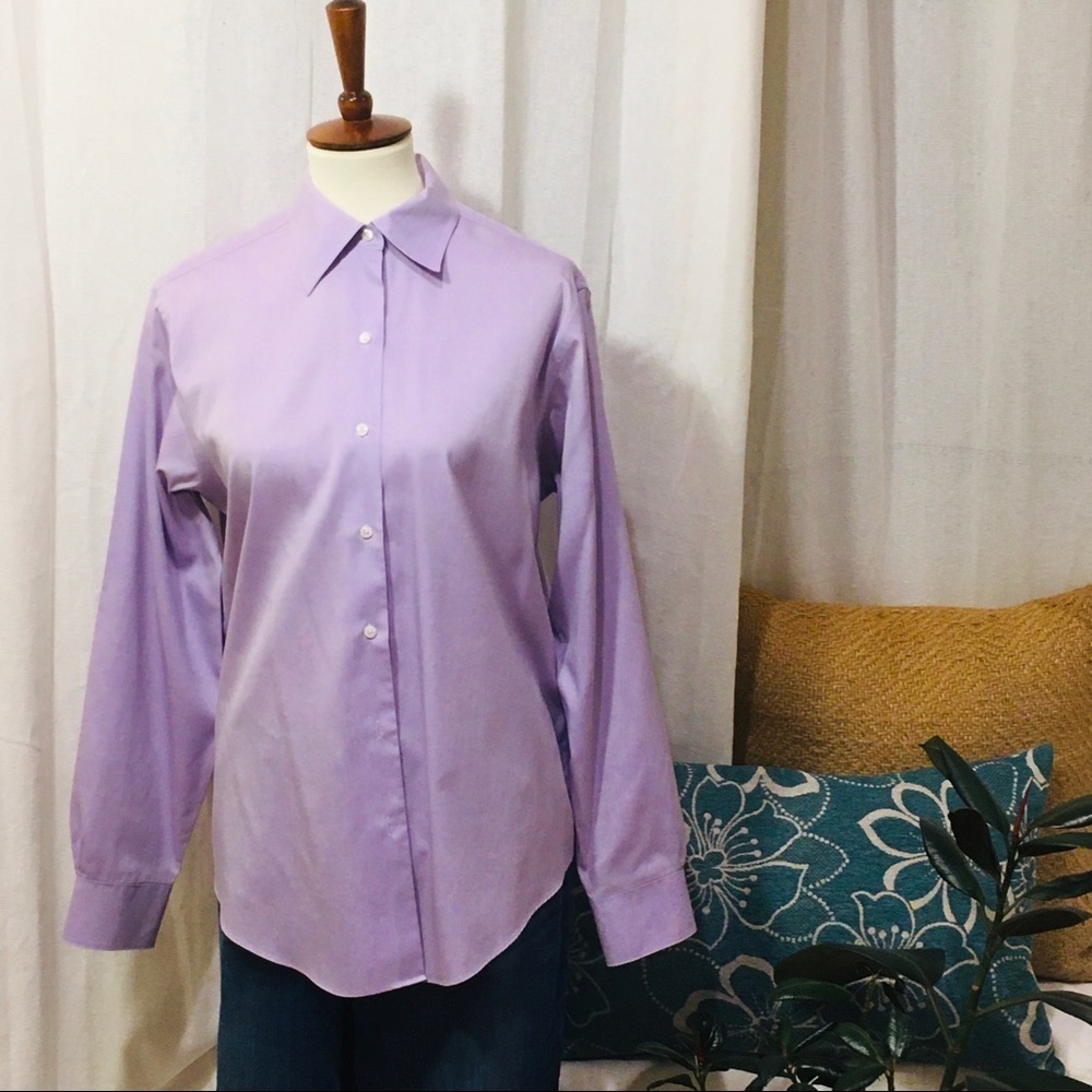 Brooks Brothers Lavender Oxford